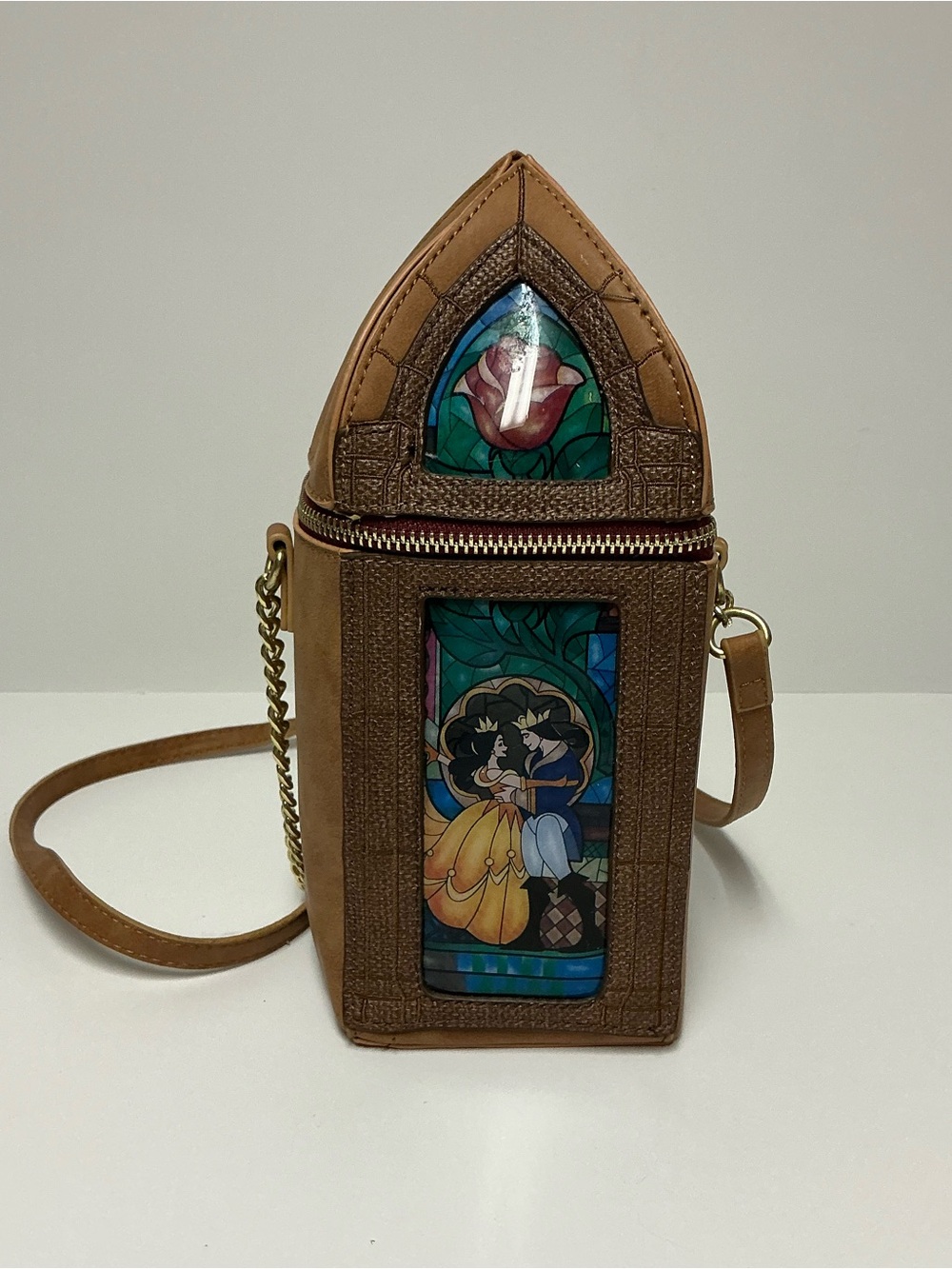 Danielle Nicole Disney Beauty and the Beast Stained Glass Fairytale Purse AS IS
